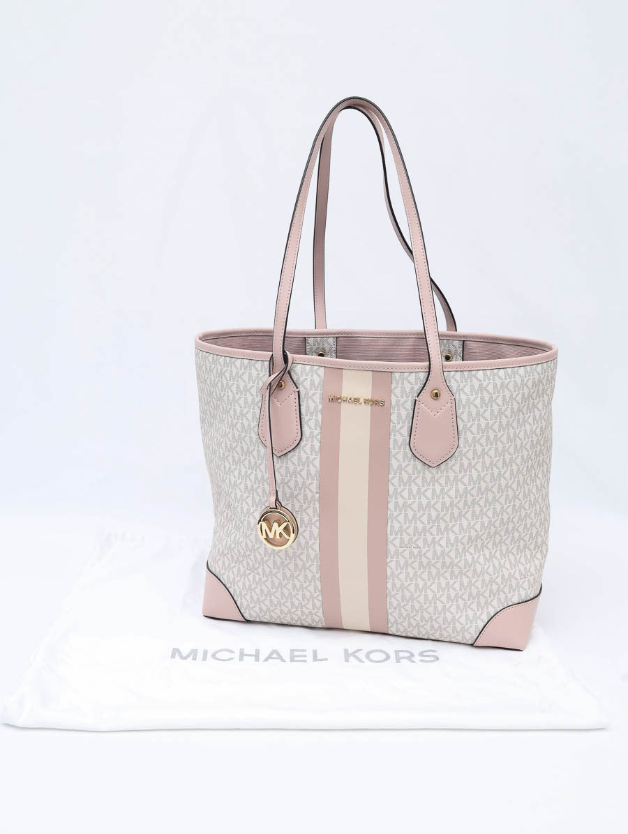 MICHAEL KORS Eva Large Logo Strike Tote Bag